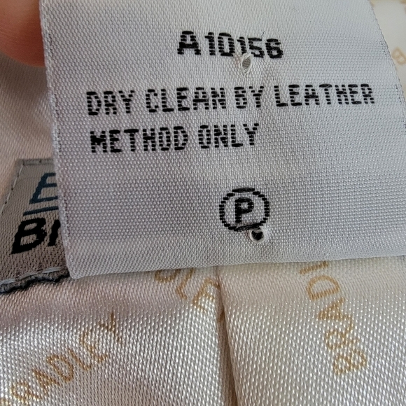 BRADLEY Bayou Cream Leather Jacket Size Large EUC - Picture 9 of 10